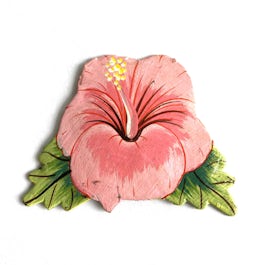 NIEUW: Magneet 'hibiscus' metalart' - KM.027 -